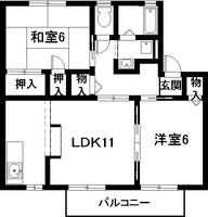 セジュール横須賀 A棟の間取り