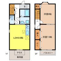 岐阜県本巣郡北方町柱本南2(一戸建)の賃貸物件の間取り