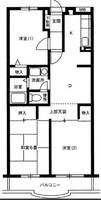 神奈川県横浜市金沢区釜利谷東7(マンション)の賃貸物件の間取り