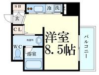 大阪府大阪市北区堂山町(マンション)の賃貸物件の間取り