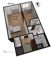 山形県山形市城西町2(マンション)の賃貸物件の間取り