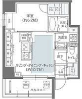 東京都文京区本郷2(マンション)の賃貸物件の間取り