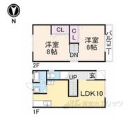 大阪府枚方市高野道1(一戸建)の賃貸物件の間取り