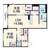 神奈川県川崎市幸区小倉5(マンション)の賃貸物件の間取り