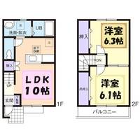 栃木県下都賀郡野木町大字南赤塚(アパート)の賃貸物件の間取り