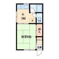 神奈川県川崎市中原区苅宿(アパート)の賃貸物件の間取り