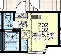 神奈川県横浜市西区西戸部町3(アパート)の賃貸物件の間取り