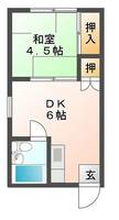 上水前寺コーポの間取り