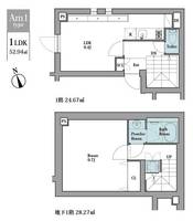 東京都新宿区早稲田鶴巻町(マンション)の賃貸物件の間取り