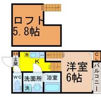 愛知県名古屋市千種区千種1(アパート)の賃貸物件の間取り