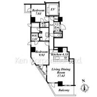 プライムアーバン新宿夏目坂タワーレジデンスの間取り