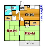 福島県郡山市片平町字新蟻塚(アパート)の賃貸物件の間取り