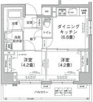 東京都墨田区文花2(マンション)の賃貸物件の間取り
