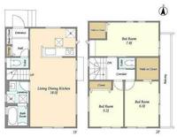 東京都世田谷区上北沢1(一戸建)の賃貸物件の間取り