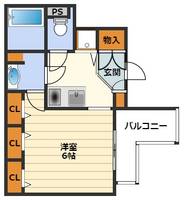 アクアプレイス東天満の間取り