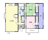 香川県丸亀市土器町東1(一戸建)の賃貸物件の間取り