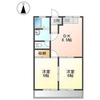 エポックハイムけんせい Aの間取り