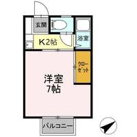 広島県東広島市西条町田口(アパート)の賃貸物件の間取り