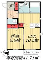 千葉県船橋市海神町東1(マンション)の賃貸物件の間取り