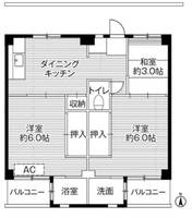 茨城県ひたちなか市大字中根(マンション)の賃貸物件の間取り