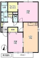 ブリックガーデン A棟の間取り