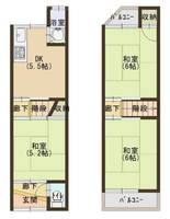 大阪府門真市常称寺町(一戸建)の賃貸物件の間取り