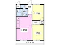 栃木県小山市城東5(マンション)の賃貸物件の間取り
