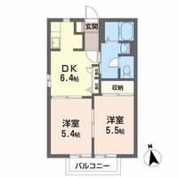 フレックス・カマタ Bの間取り