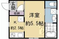 京都府京都市中京区聚楽廻東町(一戸建)の賃貸物件の間取り