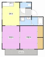 プレジールSYの間取り