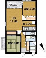 東京都世田谷区船橋5(マンション)の賃貸物件の間取り
