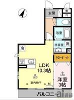 埼玉県狭山市富士見1(アパート)の賃貸物件の間取り