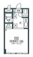 埼玉県蕨市北町1(マンション)の賃貸物件の間取り