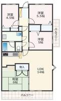 JGMシュリアン熊本南の間取り