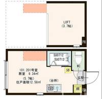 東京都荒川区町屋3(アパート)の賃貸物件の間取り