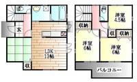 徳島県板野郡北島町中村字蛇池(一戸建)の賃貸物件の間取り
