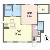 愛媛県松山市土居田町(アパート)の賃貸物件の間取り