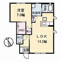 徳島県阿南市宝田町平岡(アパート)の賃貸物件の間取り