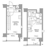 ドゥーエ月島の間取り