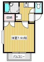 エルヴィーナ宮中Cの間取り