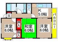 グリーンハイツノセ2の間取り