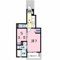 兵庫県明石市大久保町大窪(アパート)の賃貸物件の間取り