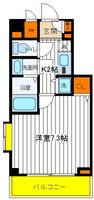 東京都立川市曙町2(マンション)の賃貸物件の間取り