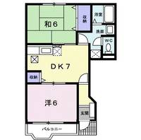 福島県福島市飯坂町平野字代(アパート)の賃貸物件の間取り