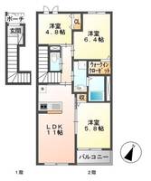 物件の間取り画像