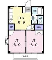 福島県二本松市表1(アパート)の賃貸物件の間取り