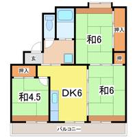 サンコーポラスはるえ 1号棟の間取り