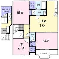 三重県名張市東町(アパート)の賃貸物件の間取り