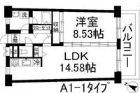 福岡県福岡市博多区住吉2(マンション)の賃貸物件の間取り