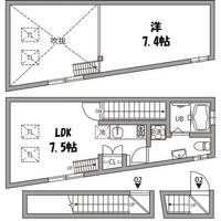東京都世田谷区池尻2(アパート)の賃貸物件の間取り